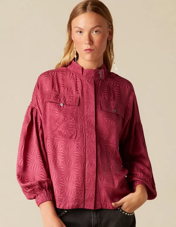 NÍCOLI CAMISA JACQUARD FRESA< Camisas
