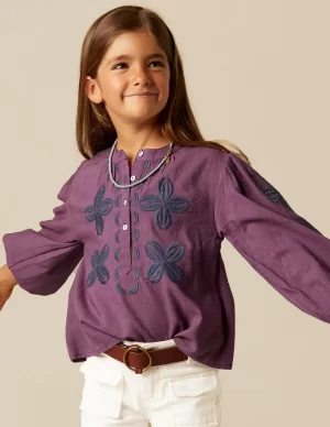 NÍCOLI CAMISA MORA BORDADO FLOR< Camisas