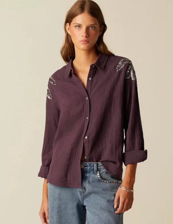 NÍCOLI CAMISA PALMERA BEADS< Camisas