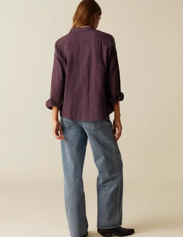 NÍCOLI CAMISA PALMERA BEADS< Camisas