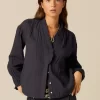 NÍCOLI CAMISA PERKINS AZUL< Camisas