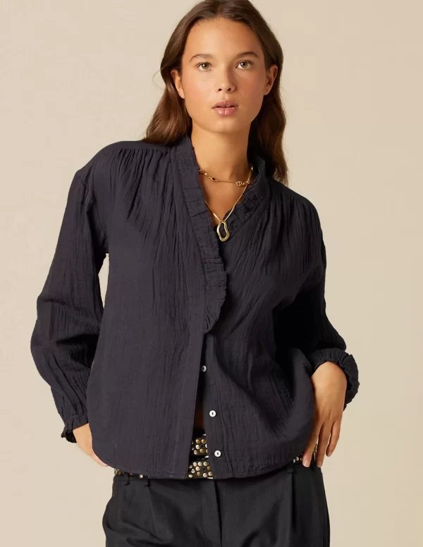 NÍCOLI CAMISA PERKINS AZUL< Camisas