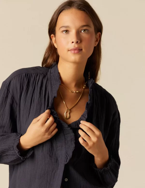 NÍCOLI CAMISA PERKINS AZUL< Camisas