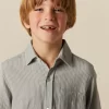 NÍCOLI CAMISA RAYA AZUL< Camisas