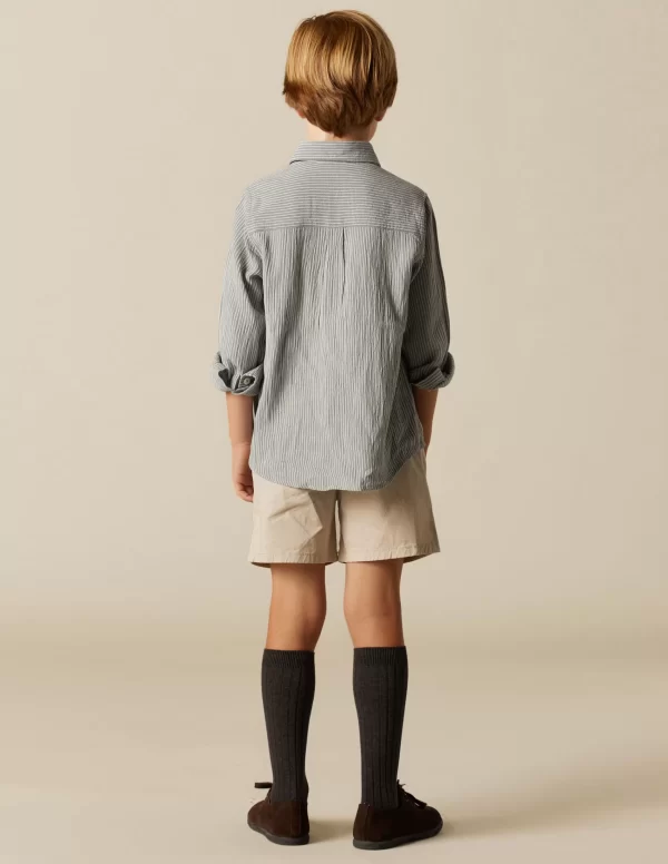 NÍCOLI CAMISA RAYA AZUL< Camisas