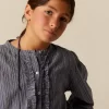 NÍCOLI CAMISA RAYA AZUL LUREX< Camisas