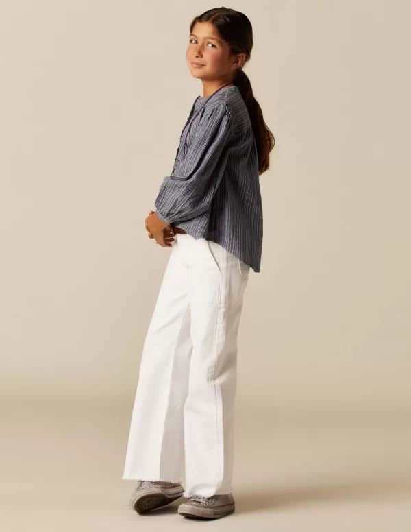 NÍCOLI CAMISA RAYA AZUL LUREX< Camisas