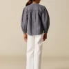 NÍCOLI CAMISA RAYA AZUL LUREX< Camisas