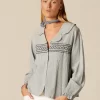 NÍCOLI CAMISA RAYA AZUL NIDOS< Camisas