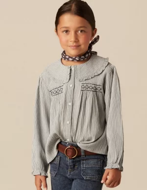 NÍCOLI CAMISA RAYA AZUL NIDOS< Camisas