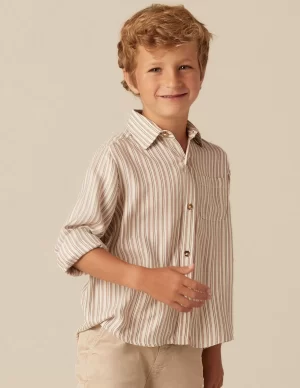 NÍCOLI CAMISA RAYA VERDE< Camisas