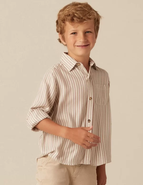 NÍCOLI CAMISA RAYA VERDE< Camisas