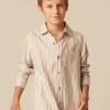NÍCOLI CAMISA RAYA VERDE< Camisas