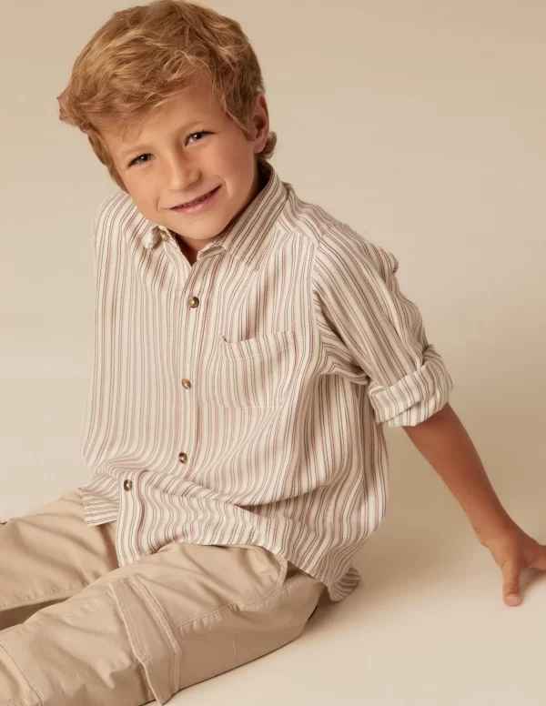 NÍCOLI CAMISA RAYA VERDE< Camisas