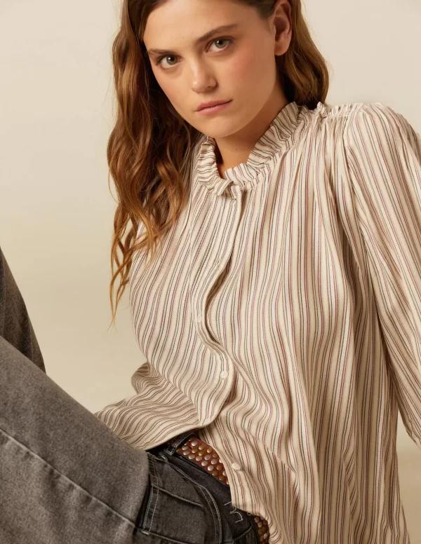 NÍCOLI CAMISA RAYA VERDE< Camisas