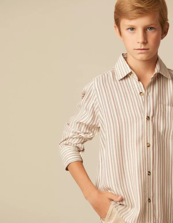 NÍCOLI CAMISA RAYA VERDE< Camisas