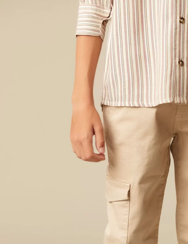 NÍCOLI CAMISA RAYA VERDE< Camisas
