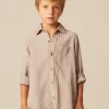 NÍCOLI CAMISA RAYA MARRÓN< Camisas