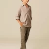 NÍCOLI CAMISA RAYA MARRÓN< Camisas