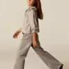 NÍCOLI CAMISA RAYA MARRÓN NIDOS< Camisas