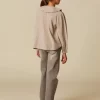 NÍCOLI CAMISA RAYA MARRÓN NIDOS< Camisas