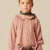 NÍCOLI CAMISA ROSA FLOR MARRÓN< Camisas