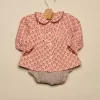 NÍCOLI CAMISA ROSA FLOR MARRÓN< Camisas