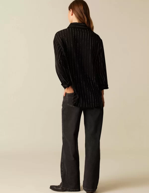 NÍCOLI CAMISA TACHUELAS PLATEADAS< Camisas