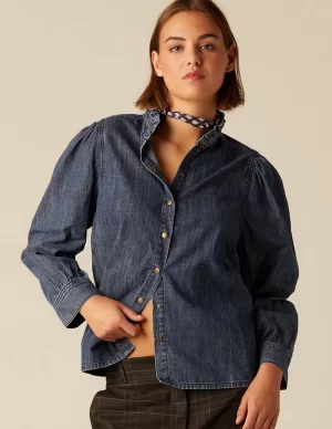 NÍCOLI CAMISA VAQUERA AZUL< Denim | Camisas