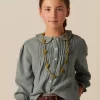 NÍCOLI CAMISA VERDE PESPUNTE MOSTAZA< Camisas