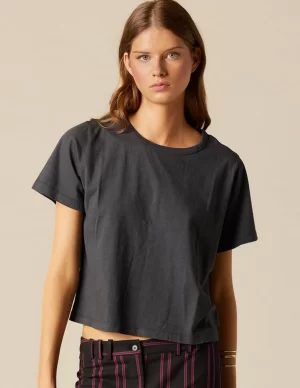 NÍCOLI CAMISETA CORTA ANTRACITA NN< Camisetas