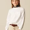 NÍCOLI CAMISETA MANGA LARGA BLANCA< Camisetas