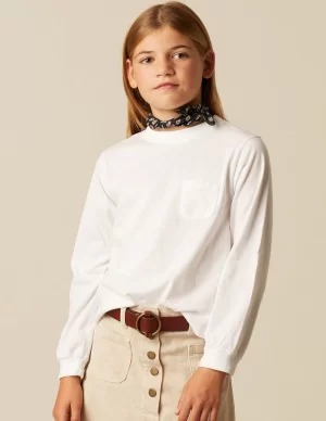NÍCOLI CAMISETA MANGA LARGA BLANCA< Camisetas