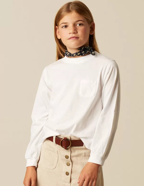 NÍCOLI CAMISETA MANGA LARGA BLANCA< Camisetas