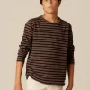 NÍCOLI CAMISETA SOLIDARIA RAYA GRANDE MARRÓN< Camisetas
