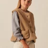 NÍCOLI CHALECO BORREGO< Ropa De Abrigo | Chalecos