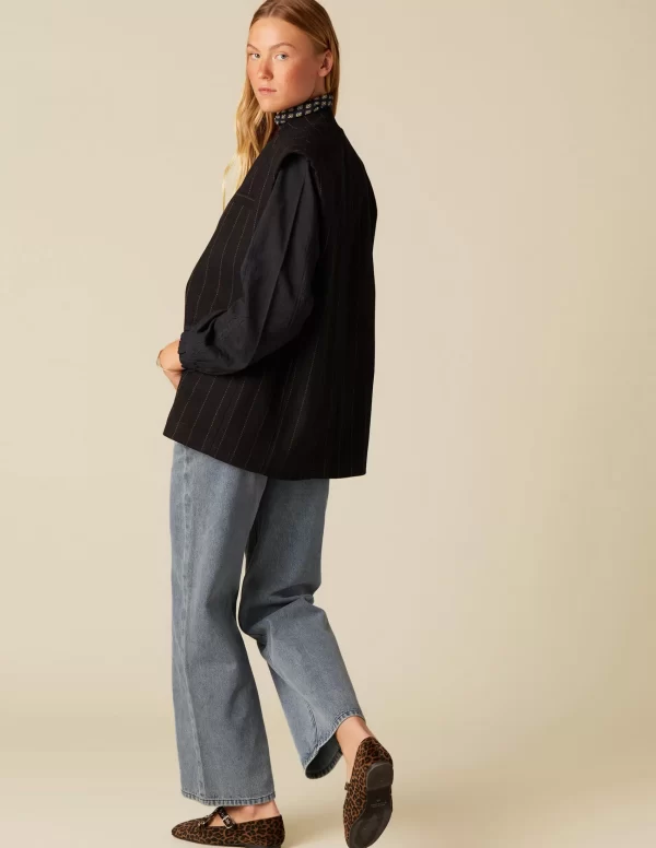NÍCOLI CHALECO OVERSIZE RAYA< Chalecos