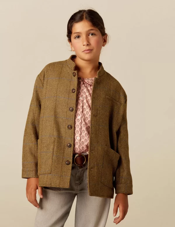 NÍCOLI CHAQUETA MAO ESPIGA MARRÓN< Ropa De Abrigo