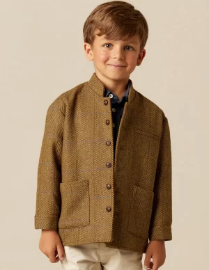 NÍCOLI CHAQUETA MAO ESPIGA MARRÓN< Ropa De Abrigo