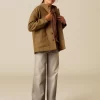 NÍCOLI CHAQUETA MAO ESPIGA MARRÓN< Ropa De Abrigo