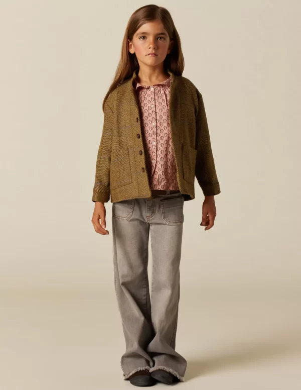 NÍCOLI CHAQUETA MAO ESPIGA MARRÓN< Ropa De Abrigo
