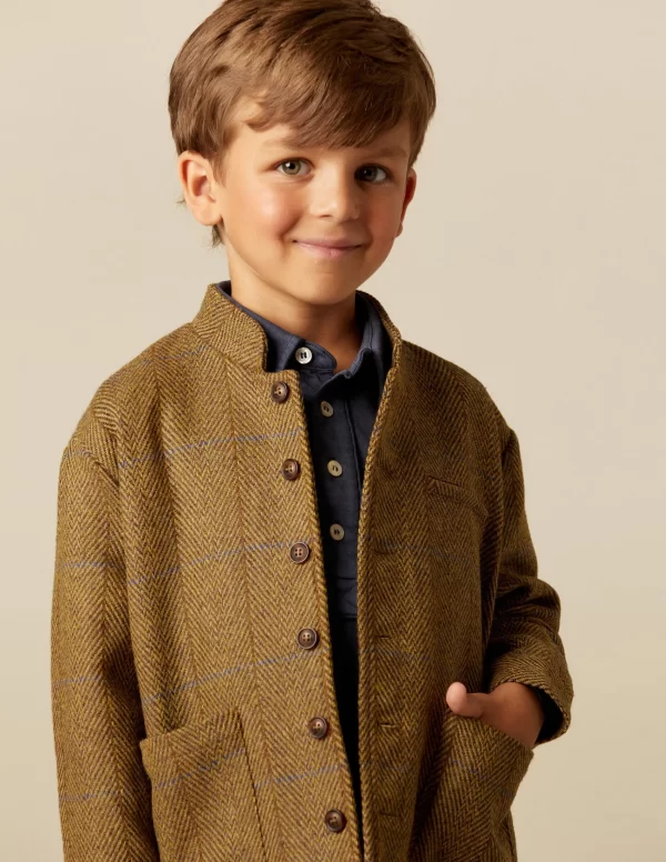 NÍCOLI CHAQUETA MAO ESPIGA MARRÓN< Ropa De Abrigo