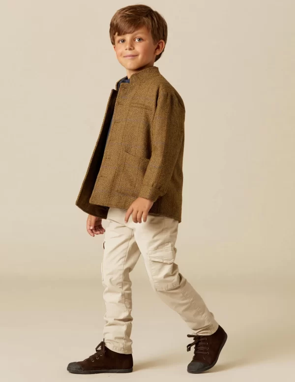 NÍCOLI CHAQUETA MAO ESPIGA MARRÓN< Ropa De Abrigo
