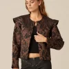 NÍCOLI CHAQUETA PAISLEY NEGRA< Ropa De Abrigo