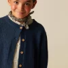 NÍCOLI CHAQUETA PUNTO DIBUJO AZUL< Punto