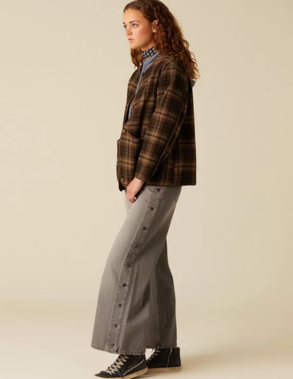 NÍCOLI CHAQUETÓN CUADROS< Ropa De Abrigo