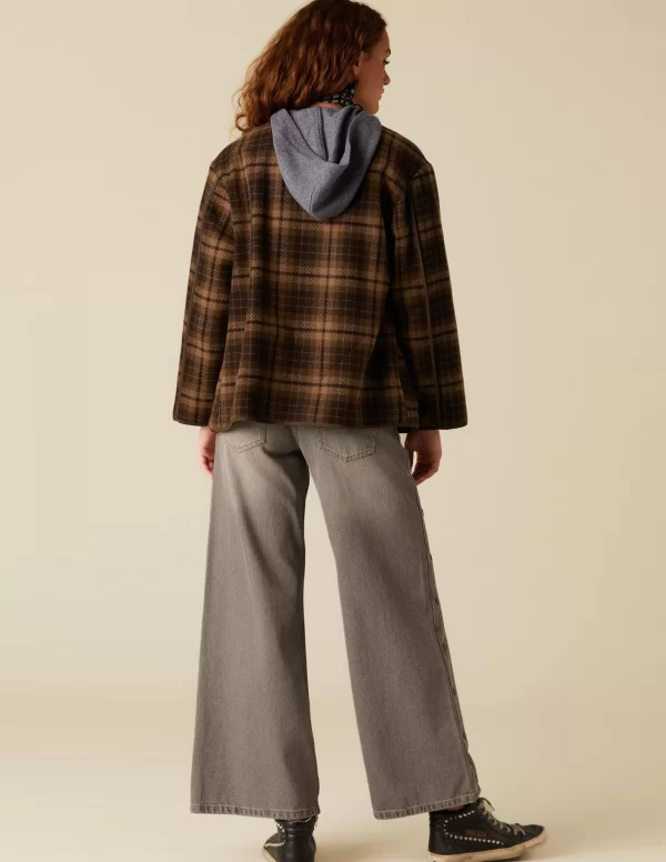 NÍCOLI CHAQUETÓN CUADROS< Ropa De Abrigo