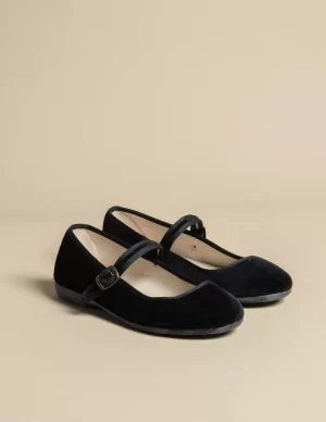 NÍCOLI CHINAS TERCIOPELO NEGRO< Zapatos