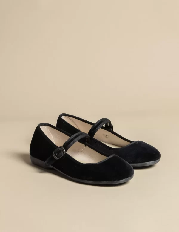 NÍCOLI CHINAS TERCIOPELO NEGRO< Zapatos
