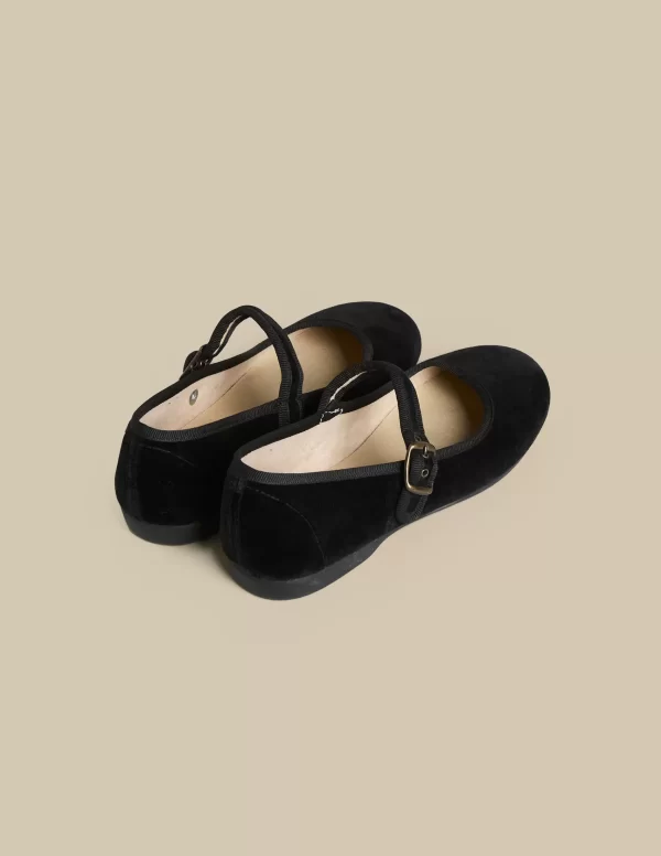 NÍCOLI CHINAS TERCIOPELO NEGRO< Zapatos